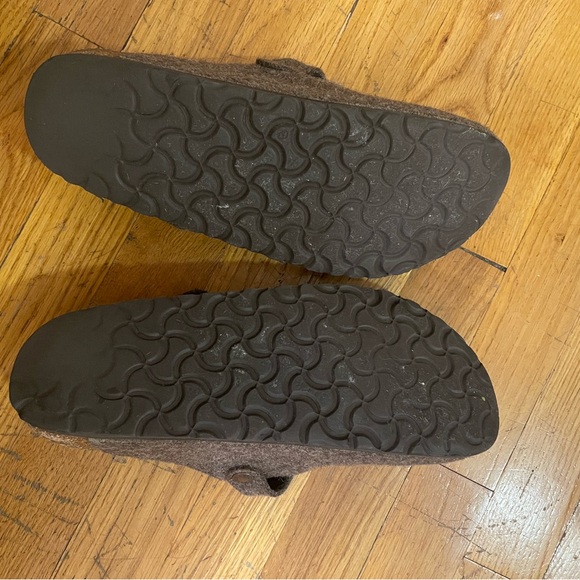Felted wool Birkenstock clogs, sz 40 - Picture 2 of 6